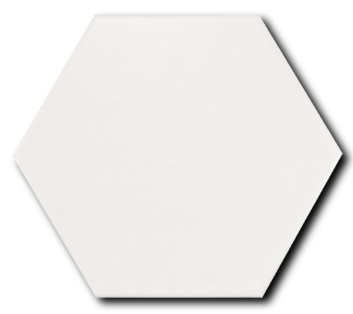 Hexagon Porcelain White